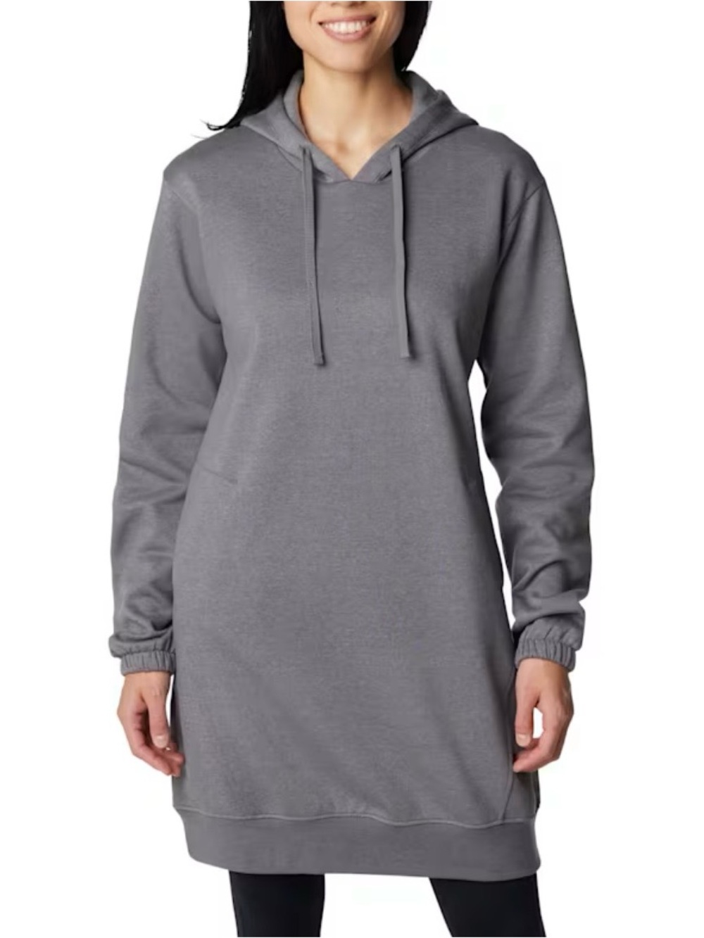 Columbia Women's Gray Hooded Sweatshirt Dress